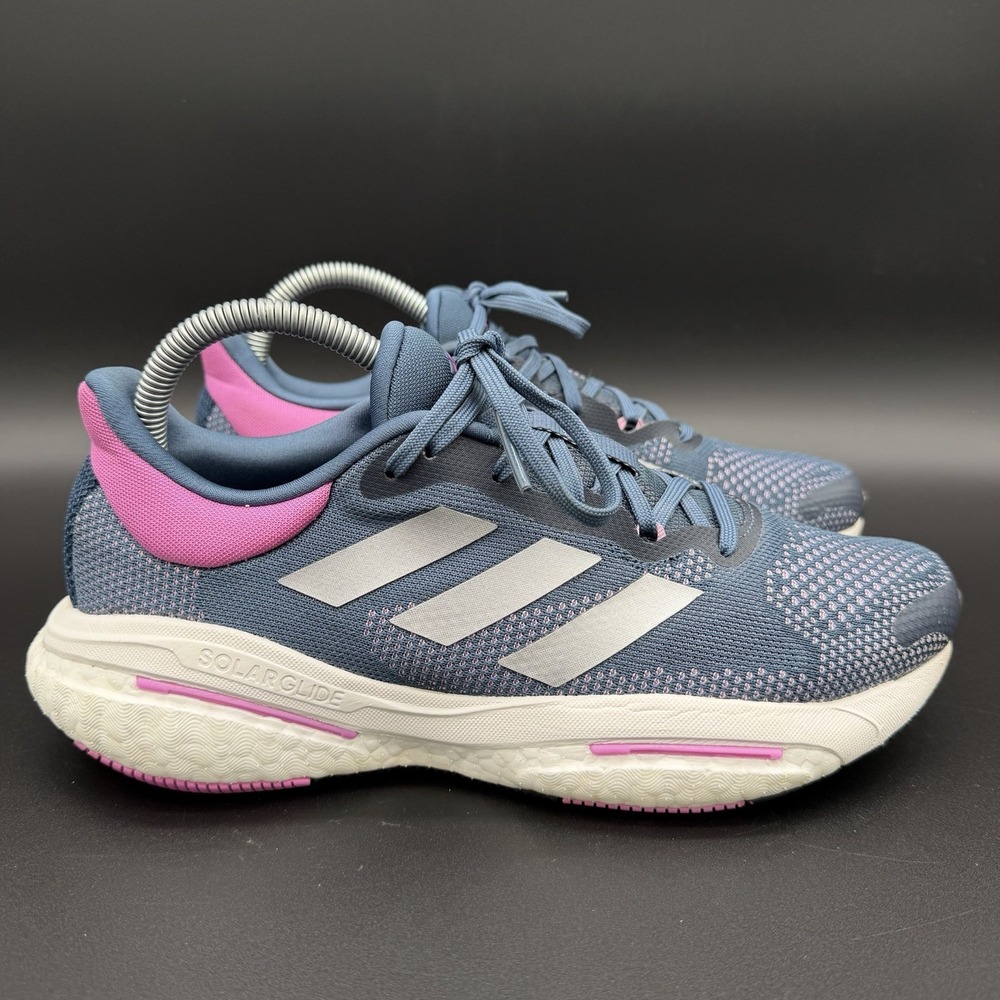 Adidas  Women's‎ Solar Glide 5 running shoes Blue/ Pink  Size 8